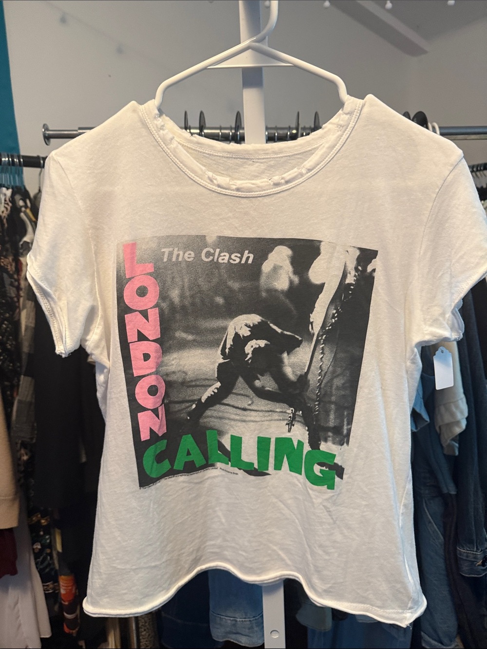 'London Calling' Graphic Tee - White